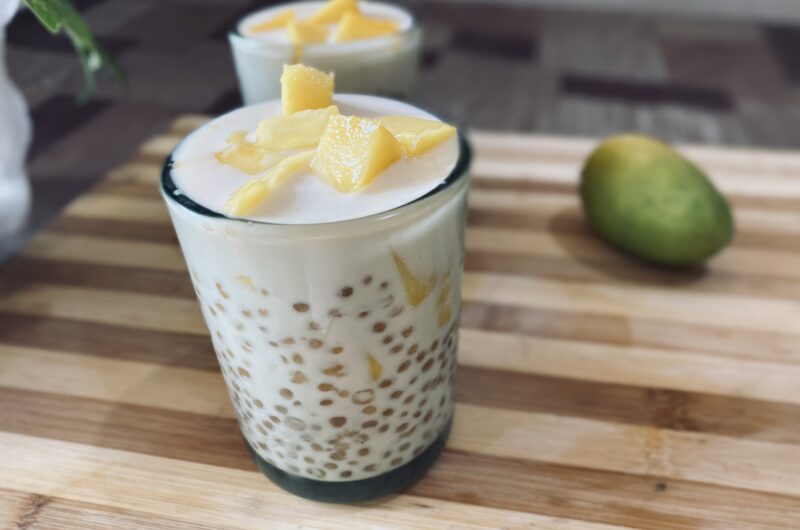 Milky Mango Tapioca Drink