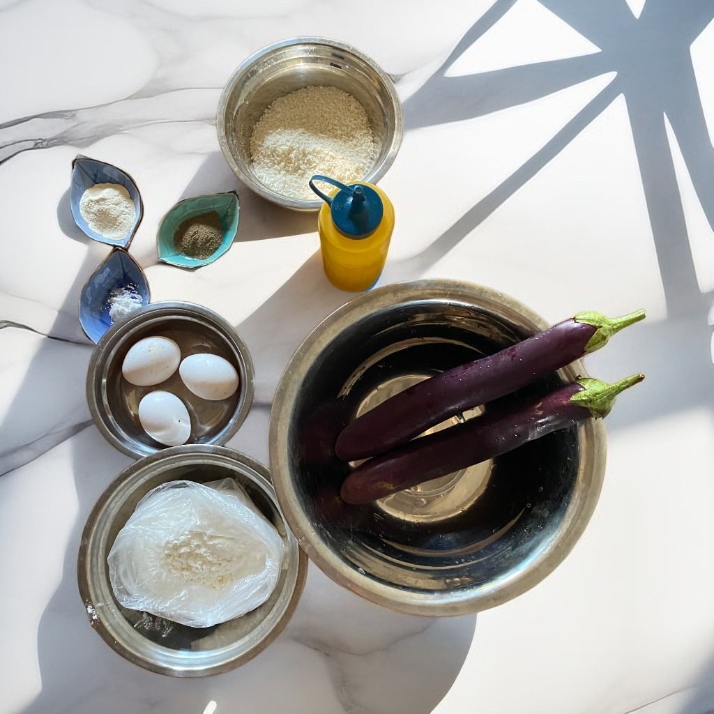 Fried Eggplant ingredients